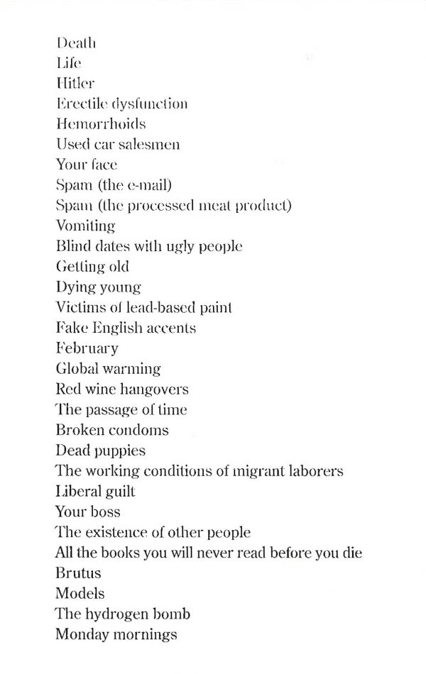 11,002 Things To Be Miserable About: The Satirical Not-So-Happy Book Hot on Sale